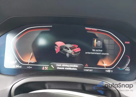 2022 BMW 330I xDrive z USA, uszkodzony, nr VIN 3MW5R7J08N8C29183